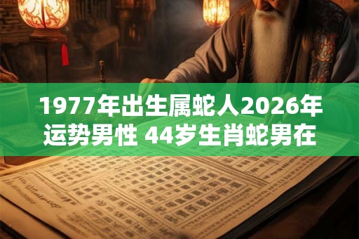 1977年出生属蛇人2026年运势男性 44岁生肖蛇男在2026年运气如何