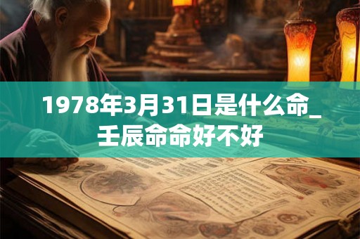 1978年3月31日是什么命_壬辰命命好不好 1978年3月31日是什么命_壬辰命命好不好