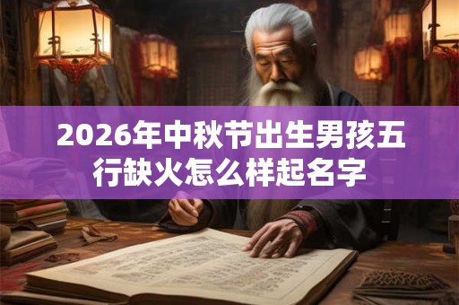 2026年中秋节出生男孩五行缺火怎么样起名字 2026年中秋节出生男孩五行缺火怎么样起名字