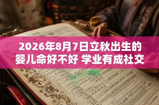 2026年8月7日立秋出生的婴儿命好不好 学业有成社交能力强