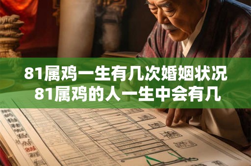 81属鸡一生有几次婚姻状况 81属鸡的人一生中会有几次婚姻状态