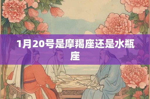 1月20号是摩羯座还是水瓶座