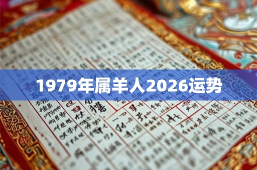 1979年属羊人2026运势