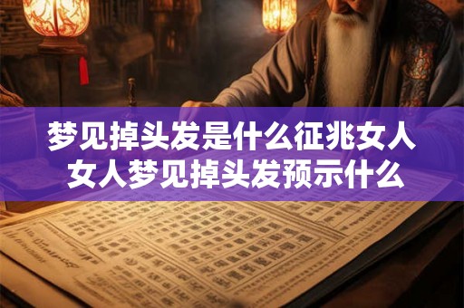 梦见掉头发是什么征兆女人 女人梦见掉头发预示什么
