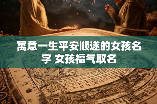 寓意一生平安顺遂的女孩名字 女孩福气取名 寓意一生平安顺遂的女孩名字 女孩福气取名