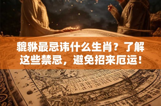 貔貅最忌讳什么生肖？了解这些禁忌，避免招来厄运！