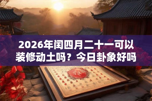 2026年闰四月二十一可以装修动土吗？今日卦象好吗？