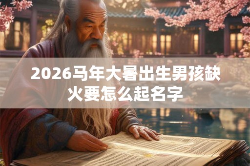 2026马年大暑出生男孩缺火要怎么起名字 2026马年大暑出生男孩缺火要怎么起名字