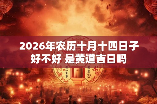 2026年农历十月十四日子好不好 是黄道吉日吗