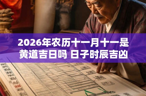 2026年农历十一月十一是黄道吉日吗 日子时辰吉凶