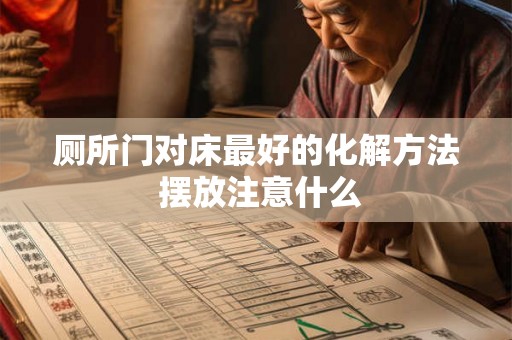 厕所门对床最好的化解方法 摆放注意什么