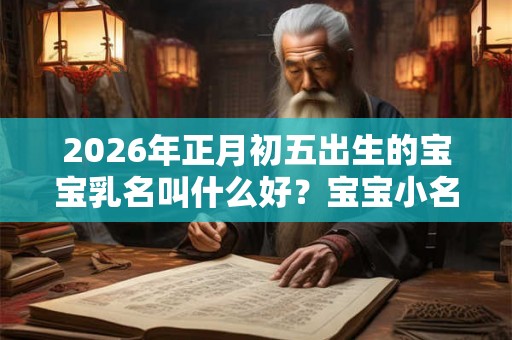 2026年正月初五出生的宝宝乳名叫什么好？宝宝小名起名技巧？