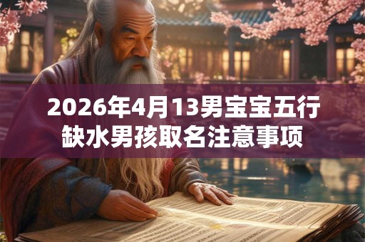 2026年4月13男宝宝五行缺水男孩取名注意事项