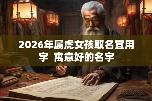 2026年属虎女孩取名宜用字  寓意好的名字