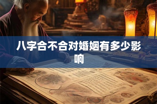 八字合不合对婚姻有多少影响 八字合不合对婚姻有多少影响