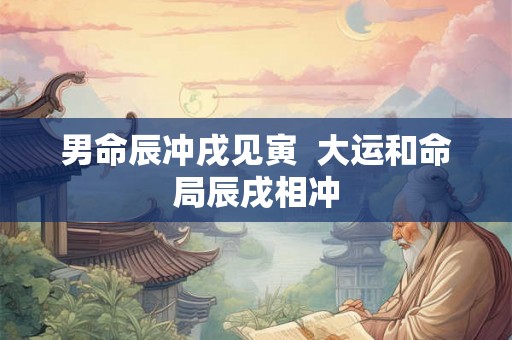 男命辰冲戌见寅 大运和命局辰戌相冲 男命辰冲戌见寅 大运和命局辰戌相冲