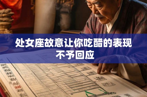 处女座故意让你吃醋的表现 不予回应
