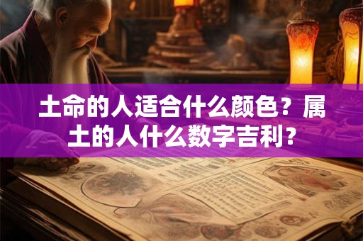 土命的人适合什么颜色?属土的人什么数字吉利? 土命的人适合什么颜色?属土的人什么数字吉利?
