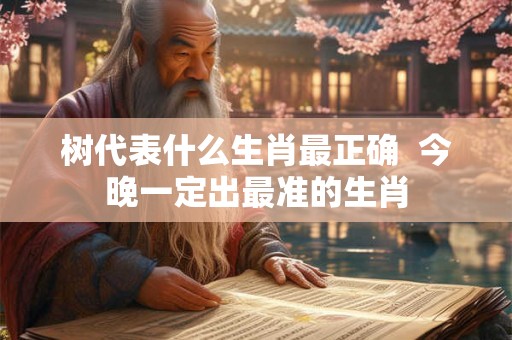 树代表什么生肖最正确  今晚一定出最准的生肖