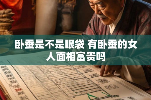 卧蚕是不是眼袋 有卧蚕的女人面相富贵吗