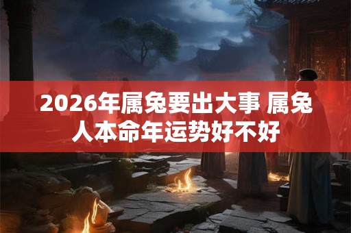 2026年属兔要出大事 属兔人本命年运势好不好