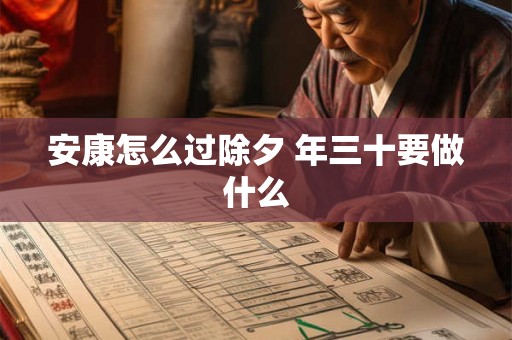 安康怎么过除夕 年三十要做什么