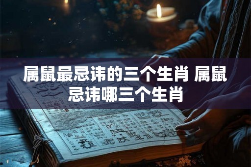 属鼠最忌讳的三个生肖 属鼠忌讳哪三个生肖