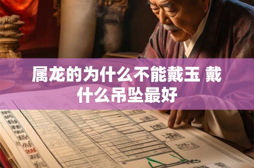 属龙的为什么不能戴玉 戴什么吊坠最好