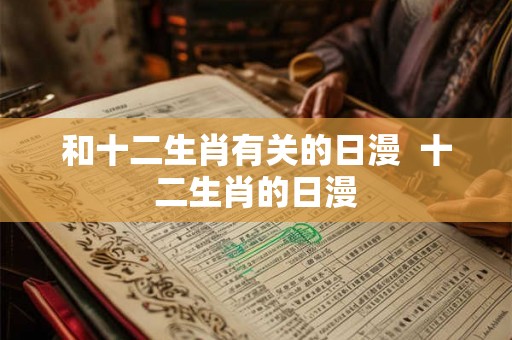和十二生肖有关的日漫  十二生肖的日漫