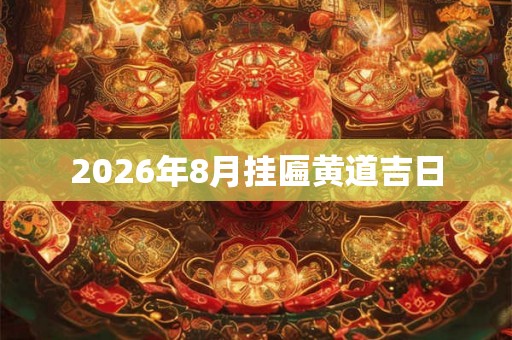 2026年8月挂匾黄道吉日