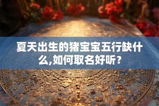 夏天出生的猪宝宝五行缺什么,如何取名好听？