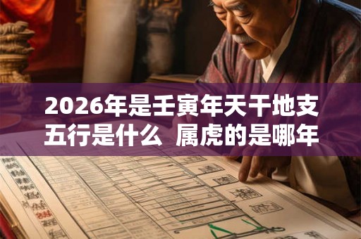 2026年是壬寅年天干地支五行是什么 属虎的是哪年出生 2026年是壬寅年天干地支五行是什么 属虎的是哪年出生