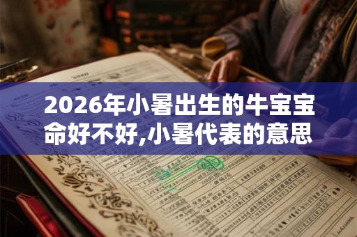 2026年小暑出生的牛宝宝命好不好,小暑代表的意思