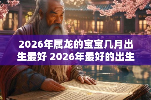 2026年属龙的宝宝几月出生最好 2026年最好的出生月份