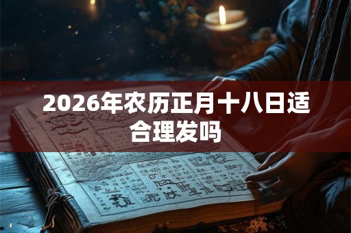 2026年农历正月十八日适合理发吗 2026年农历正月十八日适合理发吗