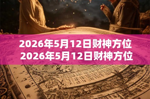 2026年5月12日财神方位 2026年5月12日财神方位在哪 2026年5月12日财神方位 2026年5月12日财神方位在哪