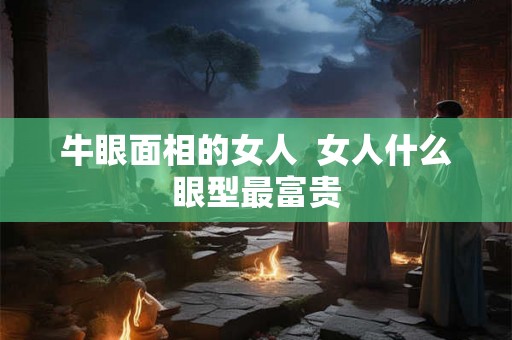 牛眼面相的女人  女人什么眼型最富贵
