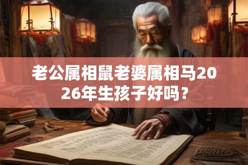 老公属相鼠老婆属相马2026年生孩子好吗? 老公属相鼠老婆属相马2026年生孩子好吗?