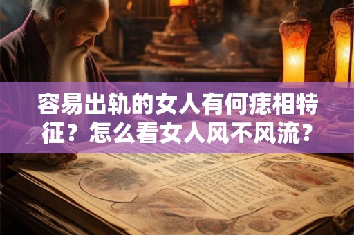 容易出轨的女人有何痣相特征？怎么看女人风不风流？