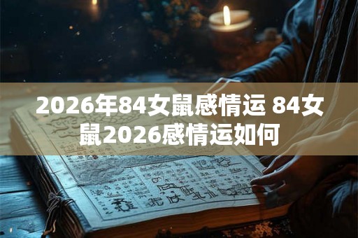 2026年84女鼠感情运 84女鼠2026感情运如何 2026年84女鼠感情运 84女鼠2026感情运如何