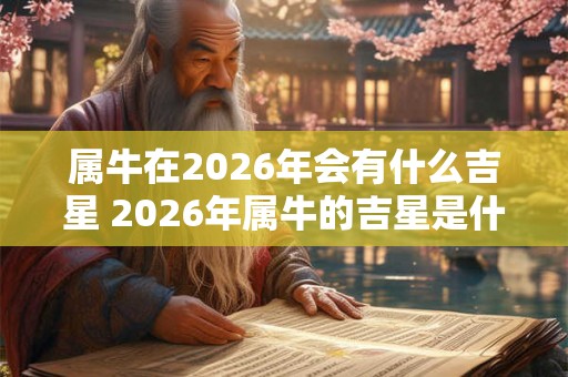 属牛在2026年会有什么吉星 2026年属牛的吉星是什么 属牛在2026年会有什么吉星 2026年属牛的吉星是什么