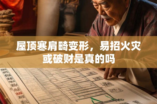 屋顶寒肩畸变形，易招火灾或破财是真的吗