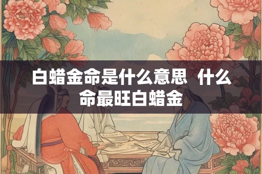 白蜡金命是什么意思  什么命最旺白蜡金