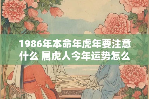 1986年本命年虎年要注意什么 属虎人今年运势怎么样