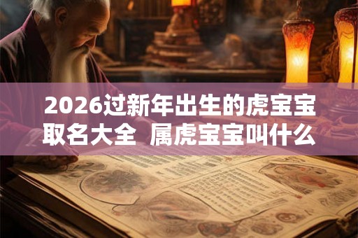 2026过新年出生的虎宝宝取名大全  属虎宝宝叫什么名字好