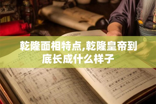乾隆面相特点,乾隆皇帝到底长成什么样子