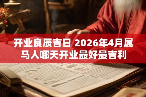 开业良辰吉日 2026年4月属马人哪天开业最好最吉利