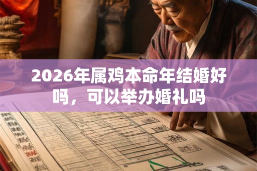 2026年属鸡本命年结婚好吗，可以举办婚礼吗