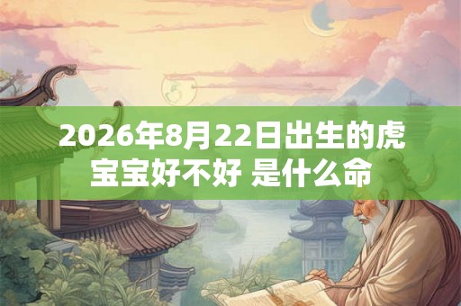 2026年8月22日出生的虎宝宝好不好 是什么命