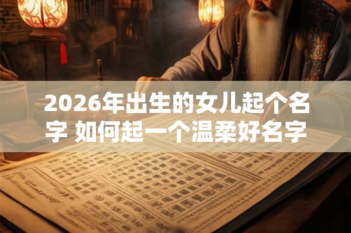 2026年出生的女儿起个名字 如何起一个温柔好名字